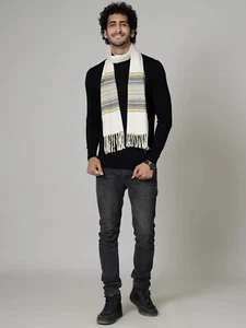 Men's Winter Soft Wool Scarf Fashion Neck Wraps Shawl Warm Gift Casual Business - Picture 1 of 31