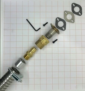 Placa de cubierta GenExhaust para Champion #90A 1-1/2" QD acero exhst ext 2 pies - Imagen 1 de 5
