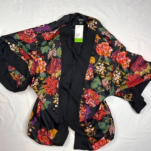 H & M Conscious Collection Open Kimono Robe Floral Print Boho Women's Xs/S H&M - Picture 1 of 6