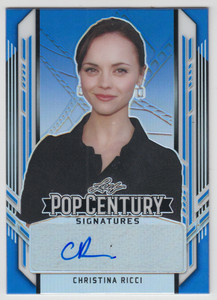 2021 LEAF METAL POP CENTURY CHRISTINA RICCI BLUE RAINBOW AUTO AUTOGRAPH /25
