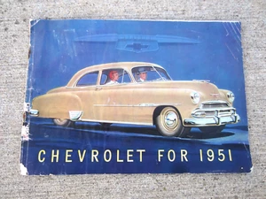 Original 8" X 11 1/2" Dealer Brochure "Chevrolet for 1951" - Picture 1 of 7