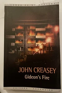 JOHN CREASEY - GIDEON'S FIRE - LARGE PRINT- 2003 Good Condition - Bild 1 von 4