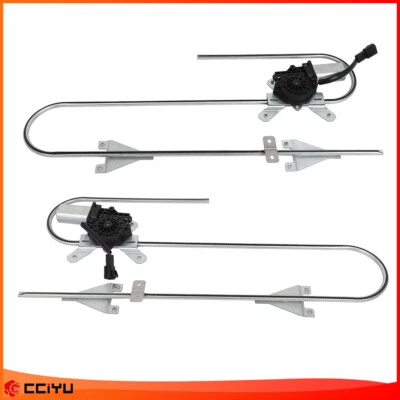 Pair For Kenworth T270 300 370 660 800 900 Power Window Regulator w/ Motor Front - Изображение 1 из 4