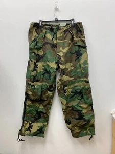 GENUINE USGI ECWCS GORE TEX WOODLAND CAMOUFLAGE GORE TEX PANTS - MEDIUM SHORT - Picture 1 of 4