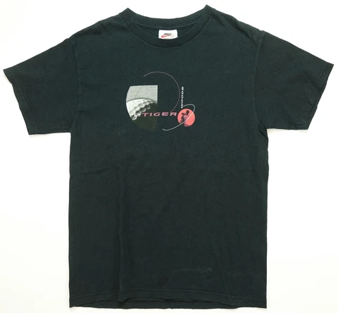 Rare Vintage NIKE Tiger Woods Golf T Shirt 2000s PGA Tour Golfing The Masters L Cover