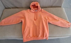 Suéter con capucha Orange Champion XL suéter de bolsillo marsupial cálido unisex para hombre usado - Imagen 1 de 5