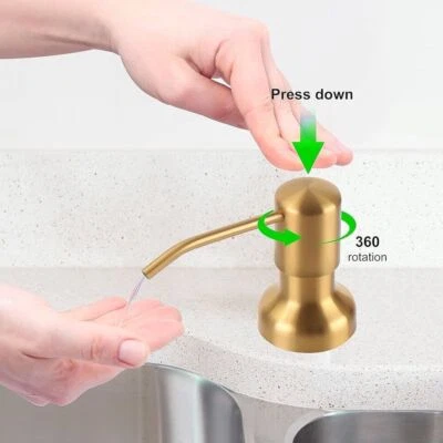 Brass Brushed Nickel Soap Dispenser 47"Extension Tube Kit for Kitchen Sink Pump - Image 1 of 4