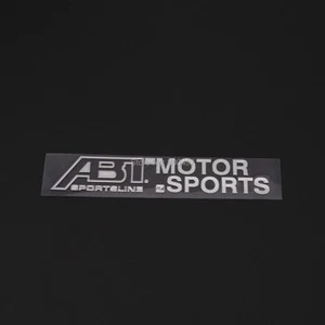 1 Pcs 3D Metal ABT Sportsline Emblem Sticker Car Body Rear Trunk Badge for Audi - Foto 1 di 5