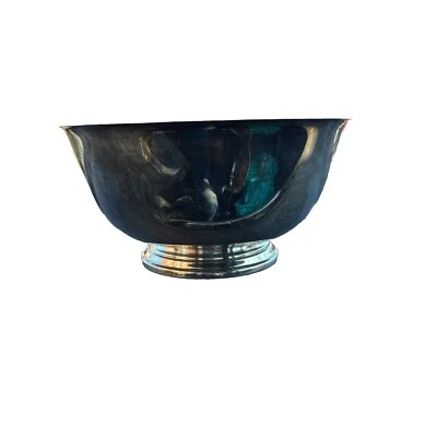 “Sons of Liberty Bowl” 8 “ by Paul Revere Reproduction, Oneida Silversmiths - Image 1 of 3