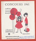 BUVARD - CAHIER DE VACANCES MAGNARD - CONCOURS 1961 - ballons