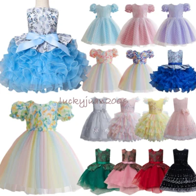 Маленькие девочки без рукавов кружева балетной платье ребенка ясельного возраста день рождения вечеринки платье свадьбы - Изображение 1 из 4