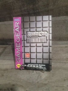 RoboCop VS Terminator Sega Game Gear MANUAL ONLY RARE - Picture 1 of 5