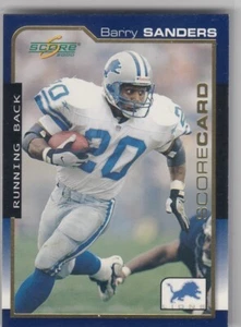 2000 Barry Sanders Score SCORECARD GOLD Foil Parallel /2000 - #69 Detroit Lions - Picture 1 of 1