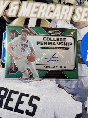 2023 Prizm DP Azuolas Tubelis Penmanship Rookie Auto👀🏀✍️ - Image 1 of 4