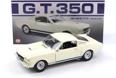 1:18 ACME 1965 Shelby GT350 Coupè Serpente On The Telone Bianco/Blu - Immagine 1 di 4