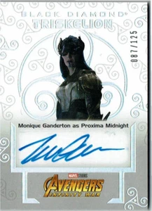 Marvel Black Diamond Auto T-MG Monique Ganderton as Proxima Midnight #087/125 - Picture 1 of 2