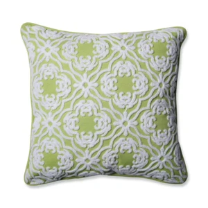 Green Square Outdoor Square Throw Pillow - Picture 1 of 12
