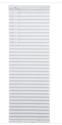 2" Cordless Faux Wood Horizontal Window Blinds Right or Left Control Door Size - Image 1 of 4