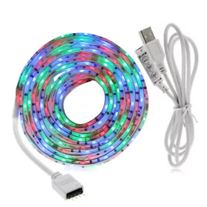 5V USB Cable LED Strip Light Lamp SMD 2835 Led Lamp RGB F TV Background Lighting - Picture 1 of 5