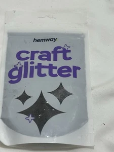 Hemway Black Craft Glitter 1/64 High Quality Sparkle Glitter 3,5oz - CrueltyFree - Bild 1 von 2