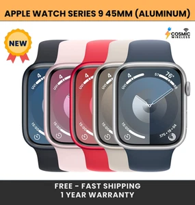 NUOVO Apple Watch Series 9 45mm (WiFi + LTE/Cellular) Alluminio - Foto 1 di 12