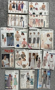 15 x Vintage Adult Women’s Butterick/McCalls/Style Sewing Patterns - Cut - Picture 1 of 16