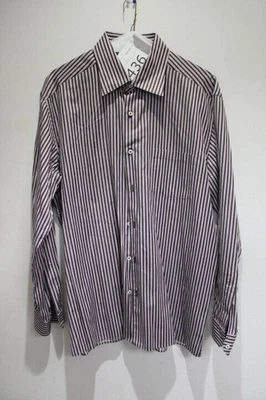 Men's Ermenegildo Zegna Striped Button Down Dress Shirt Size XXlarge - Image 1 of 4