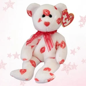 💋 SMOOCH 💋 2000 TY Beanie Baby Bear - MWMT'S - Imagen 1 de 5
