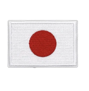 Japanese Flag Patch Embroidered Iron On Decal Japan Rising Sun Free Shipping! - Picture 1 of 4