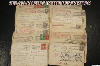 NobleSpirit (KD) Lovely WWI 18x Military Cover & Postcards Hospital, w Contents - Image 1 of 4