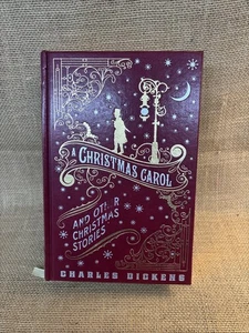 A Christmas Carol & Other Stories Barnes & Noble Leather Bound Book - Picture 1 of 9
