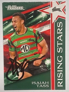 ISAIAH TASS SOUTH SYDNEY RABBITOHS 2023 RISING STARS NRL SIGNED CARD - Picture 1 of 1