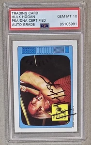 Signed 1985 Topps HULK HOGAN #60 PSA/DNA Auto 10 Autograph Grade WWF Wrestling  - Picture 1 of 3