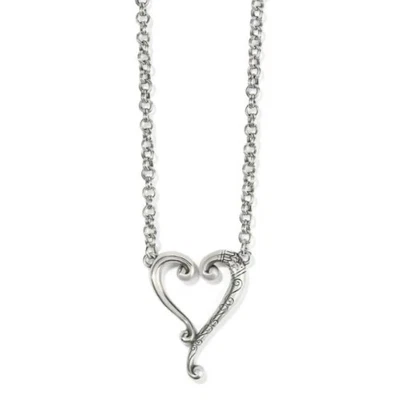 Collar colgante de plata Brighton ADORE ME HEART con bolsa precio de venta sugerido por el fabricante $68 nuevo con etiquetas Foto 1 de 4