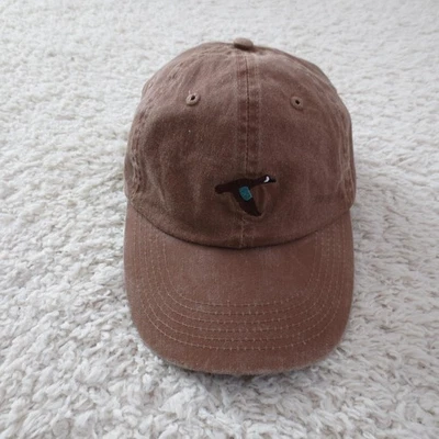 GenTeal Hat Cap Strap Back Brown Twill Dad Embroidered Goose Duck Logo Mens - Image 1 of 4