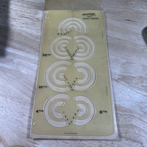 Berol RapiDesign R-76 Radius Master Template Drafting - Picture 1 of 4