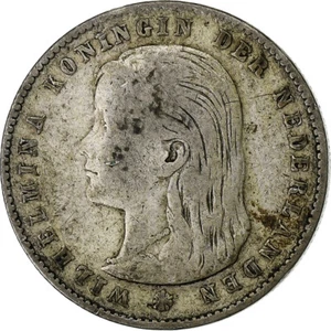 [#1115195] Coin, Netherlands, Wilhelmina I, 25 Cents, 1897, VF, Silver, KM:115 - Picture 1 of 2