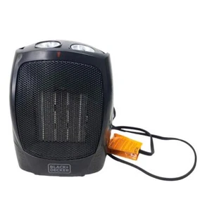 BLACK+DECKER Black Personal Ceramic Indoor Heater & Fan with 4 Settings - Picture 1 of 14
