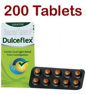 OTC Constipation relief Laxative tabs Dulcoflex / Ducolax 200 Tabs - Picture 1 of 7