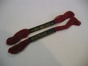 ROYAL SOCIETY 4 STRAND Lot of 2 - #2111 Maroon - Picture 1 of 2