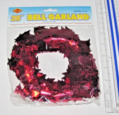 Guirnalda de alambre Red Bell #50650r, 25/ft, guirnalda de campana, guirnalda roja, brillo N Flex Foto 1 de 3