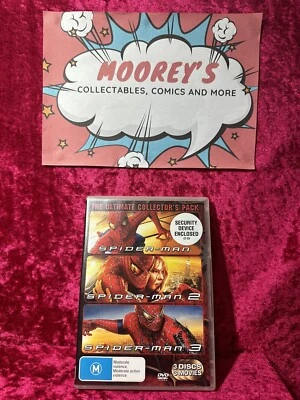 Spider-Man 1, 2 & 3 DVD Ultimate Movie Collection Marvel Sony Films 3 Discs - Image 1 of 4