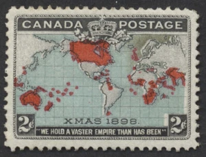 Canada #86 2c Map Stamp Re-Entry PP 2A37 Mint OG VF Centered - Picture 1 of 3