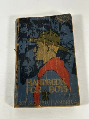 LIVRO DE MÃO VINTAGE BOYS SCOUT OF AMERICA PARA MENINOS 1929 BSA - Imagem 1 de 3