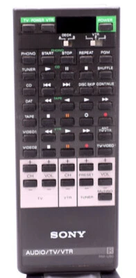SONY ORIGINAL OEM RM-U90 AUDIO/TV/VTR REMOTE. EXCELLENT! - Image 1 of 2
