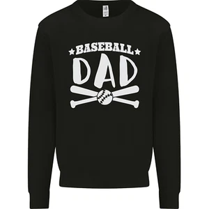 Baseball Dad Funny Fathers Day Mens Sweatshirt Jumper - Picture 1 of 21