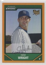 2007 Bowman Draft Chrome Orange Refractor /25 Chase Wright #BDP4 Rookie RC