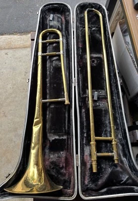 Trombón colegial Holton vintage con estuche Foto 1 de 4