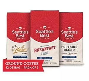 Medium Roast Ground Coffee Variety Pack | 12 Ounce Bags (Pack of 3) - Picture 1 of 3