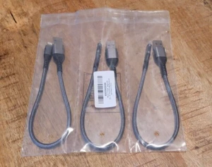 Cable for iPhone Charger MFi Certified 3Pack 1FT USB A Cable for Fast Charger. - Zdjęcie 1 z 8